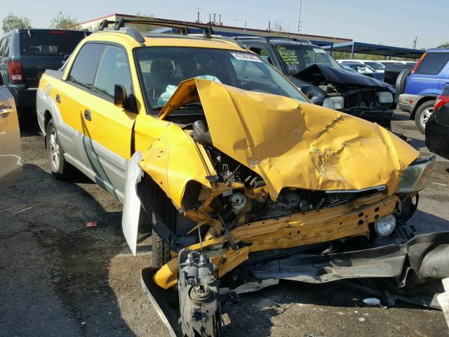 4S4BT62C137112839 - 2003 SUBARU BAJA SPORT YELLOW photo 1