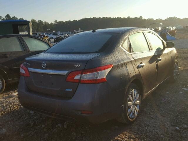 3N1AB7AP2DL662385 - 2013 NISSAN SENTRA CHARCOAL photo 4