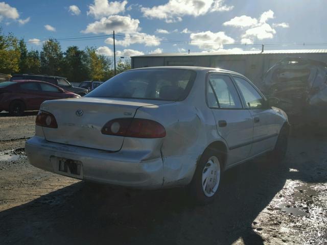 2T1BR12E41C451744 - 2001 TOYOTA COROLLA CE SILVER photo 4