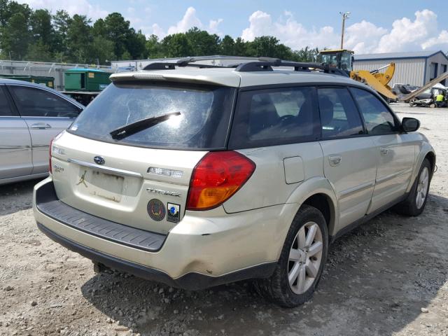 4S4BP62C177305292 - 2007 SUBARU LEGACY OUT TAN photo 4