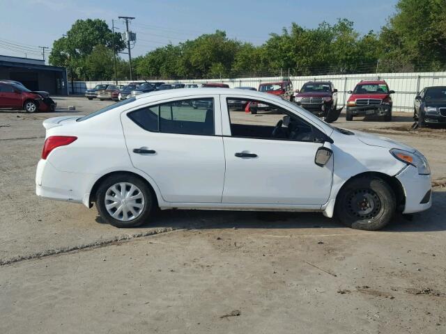 3N1CN7AP7GL849447 - 2016 NISSAN VERSA S WHITE photo 9