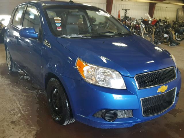 KL1TD66E59B387354 - 2009 CHEVROLET AVEO LS BLACK photo 1