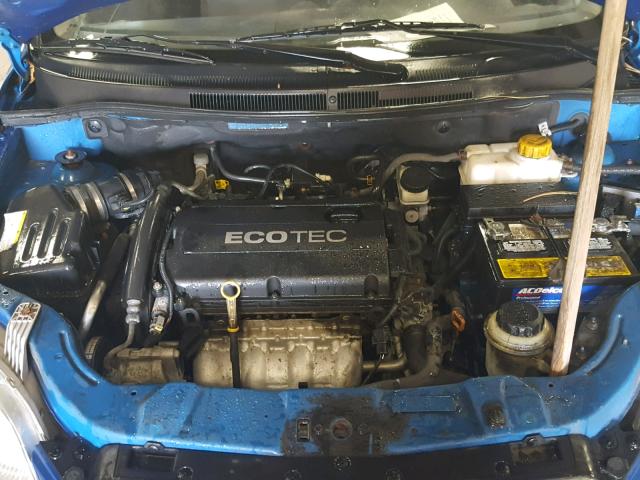 KL1TD66E59B387354 - 2009 CHEVROLET AVEO LS BLACK photo 7