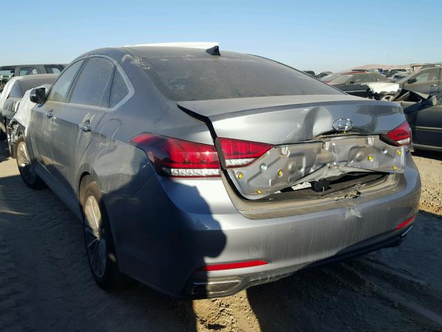 KMHGN4JE0FU063310 - 2015 HYUNDAI GENESIS GRAY photo 3