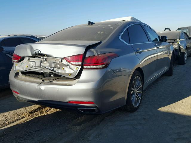 KMHGN4JE0FU063310 - 2015 HYUNDAI GENESIS GRAY photo 4