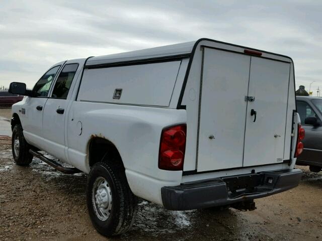 3D7KS28T79G556432 - 2009 DODGE RAM 2500 WHITE photo 3