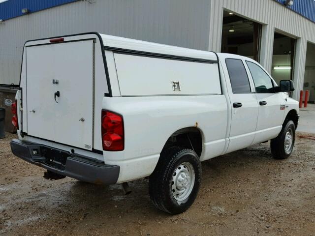 3D7KS28T79G556432 - 2009 DODGE RAM 2500 WHITE photo 4