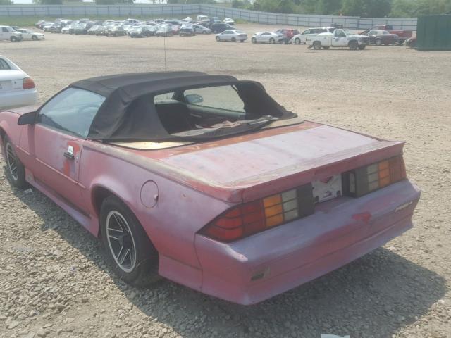 1G1FP33TXNL142738 - 1992 CHEVROLET CAMARO RS RED photo 3