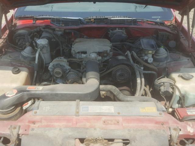 1G1FP33TXNL142738 - 1992 CHEVROLET CAMARO RS RED photo 7