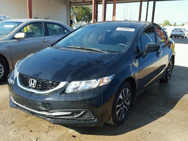 19XFB2F82EE026904 - 2014 HONDA CIVIC BLACK photo 2