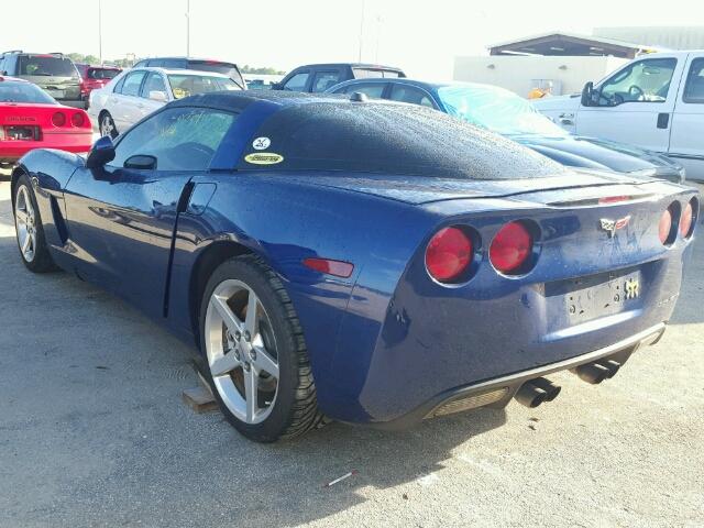 1G1YY24U055108531 - 2005 CHEVROLET CORVETTE BLUE photo 3