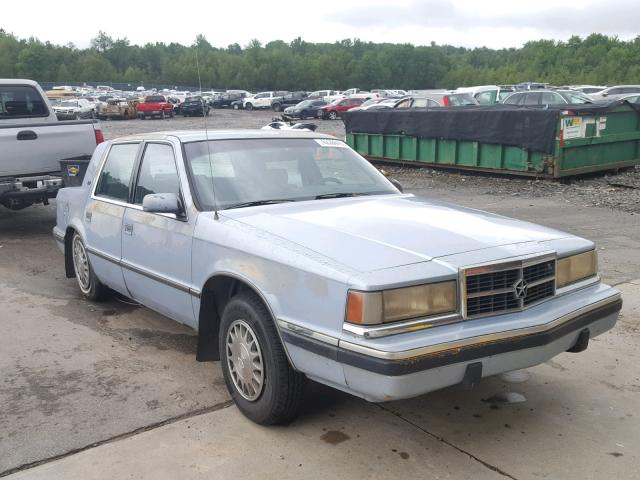 1B3XC46R6PD101051 - 1993 DODGE DYNASTY BLUE photo 1