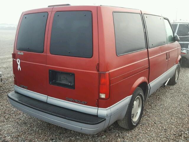 1GNDM19W4WB134873 - 1998 CHEVROLET ASTRO RED photo 4