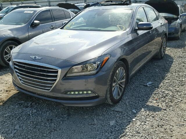 KMHGN4JE9HU167149 - 2017 GENESIS G80 BASE GRAY photo 2