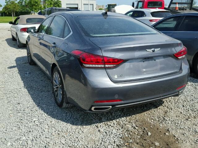 KMHGN4JE9HU167149 - 2017 GENESIS G80 BASE GRAY photo 3