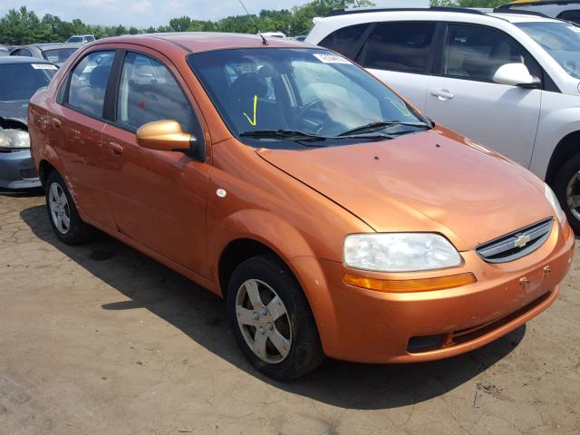 KL1TD56646B574227 - 2006 CHEVROLET AVEO BASE Turuncu fotoğraf 1