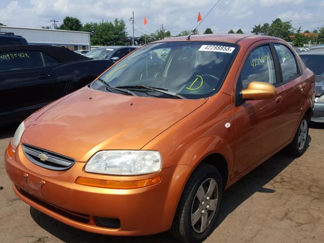 KL1TD56646B574227 - 2006 CHEVROLET AVEO BASE Turuncu fotoğraf 2