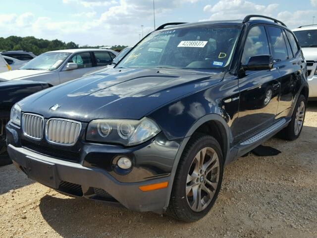 WBXPC93478WJ18356 - 2008 BMW X3 3.0SI BLACK photo 2