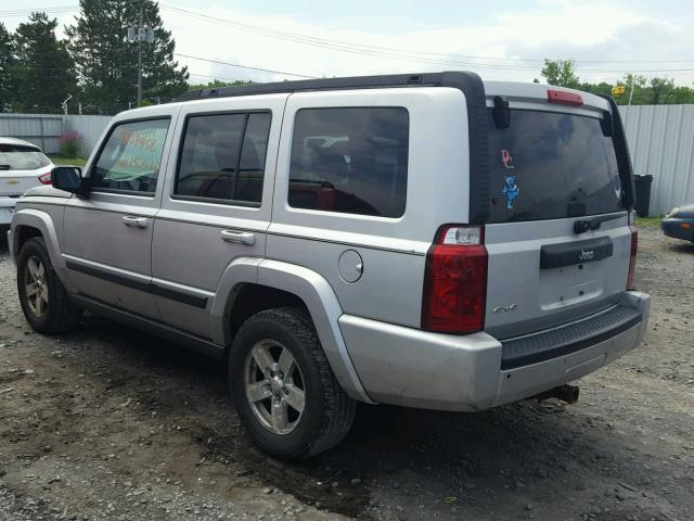 1J8HG48K57C611753 - 2007 JEEP COMMANDER SILVER photo 3