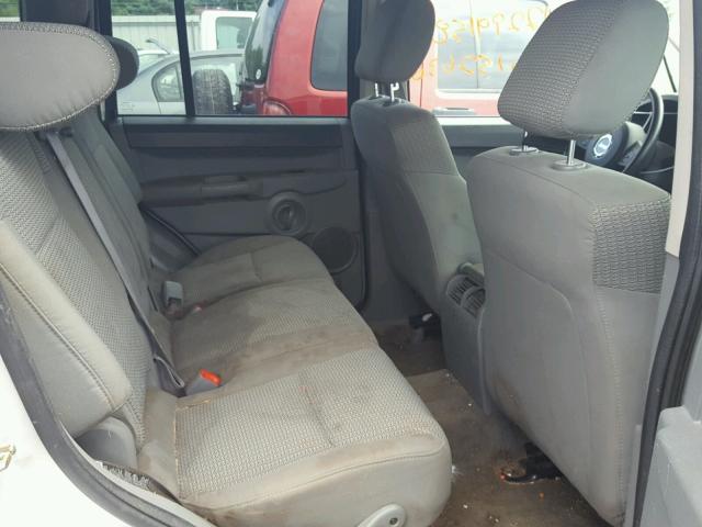 1J8HG48K57C611753 - 2007 JEEP COMMANDER SILVER photo 6