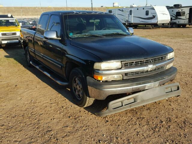 2GCEC19T211240625 - 2001 CHEVROLET SILVERADO BLACK photo 1