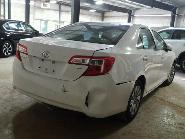 4T4BF1FK6ER441218 - 2014 TOYOTA CAMRY L WHITE photo 4