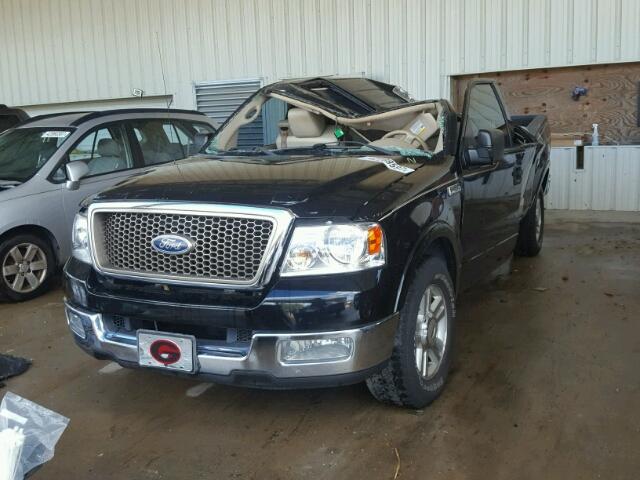 1FTPX12584NA55135 - 2004 FORD F150 BLACK photo 2