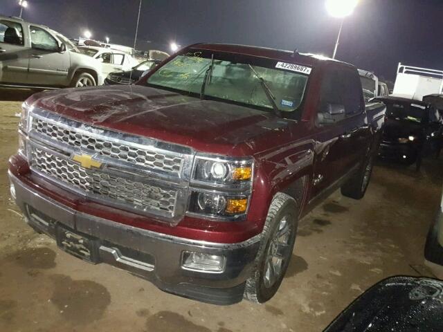 3GCPCSEC7EG467665 - 2014 CHEVROLET SILVERADO MAROON photo 2