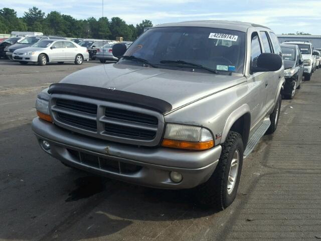 1B4HS28N6YF259574 - 2000 DODGE DURANGO GRAY photo 2