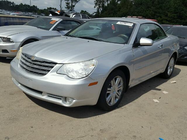 1C3LC65M38N150125 - 2008 CHRYSLER SEBRING LI SILVER photo 2