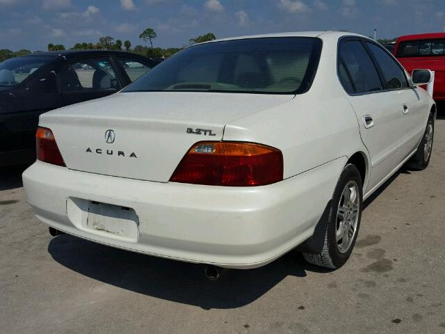 19UUA566X1A011009 - 2001 ACURA 3.2TL WHITE photo 4