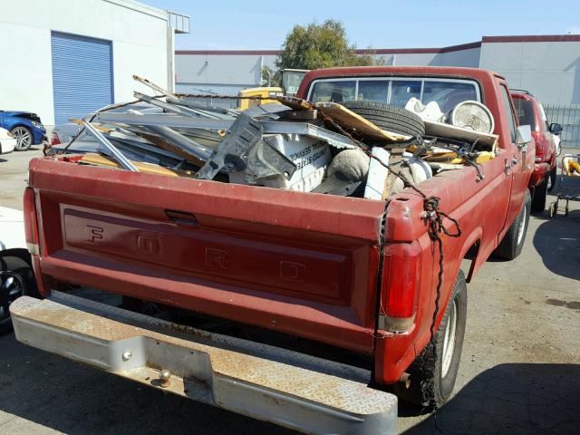 F25ERHG1779 - 1980 FORD F250 RED photo 4