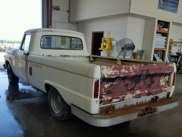 F10YR779703 - 1966 FORD F100 WHITE photo 3