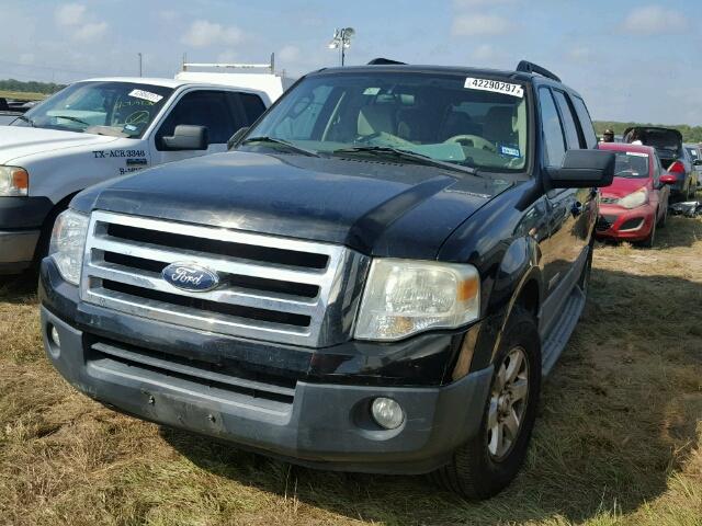 1FMFU15507LA47851 - 2007 FORD EXPEDITION BLACK photo 2