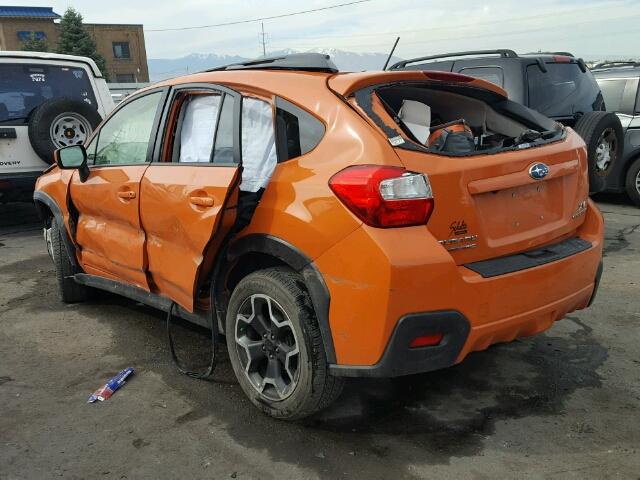 JF2GPACC5F8311165 - 2015 SUBARU XV CROSSTR ORANGE photo 3