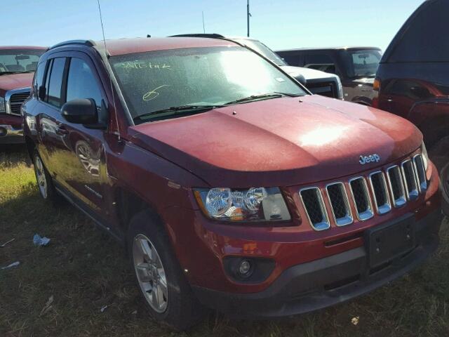 1C4NJCBA5FD262396 - 2015 JEEP COMPASS SP MAROON photo 1