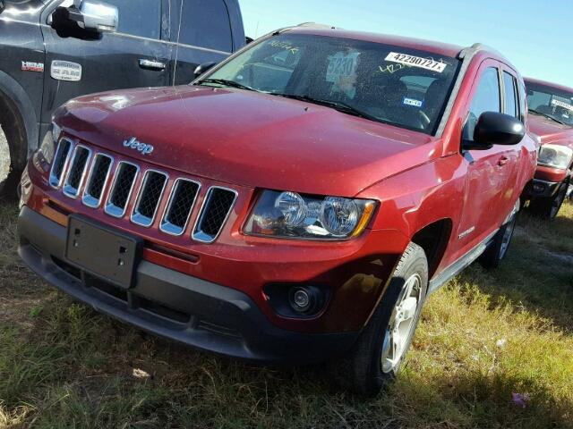 1C4NJCBA5FD262396 - 2015 JEEP COMPASS SP MAROON photo 2