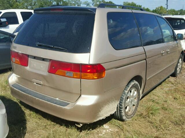 2HKRL180X2H563460 - 2002 HONDA ODYSSEY EX TAN photo 4