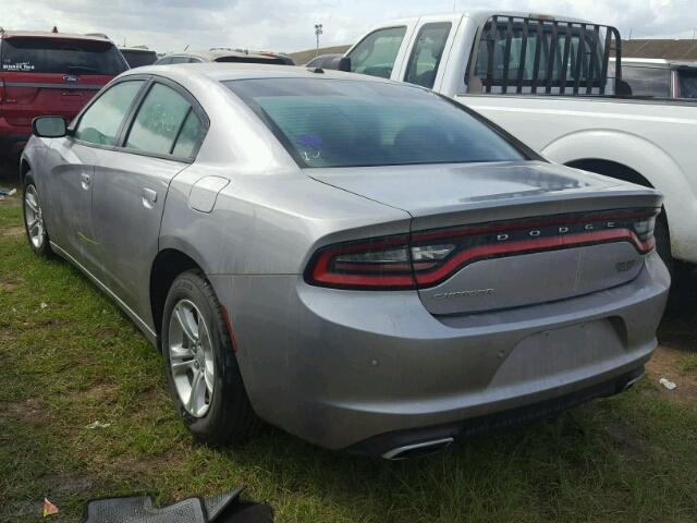 2C3CDXBG2FH751386 - 2015 DODGE CHARGER GRAY photo 3