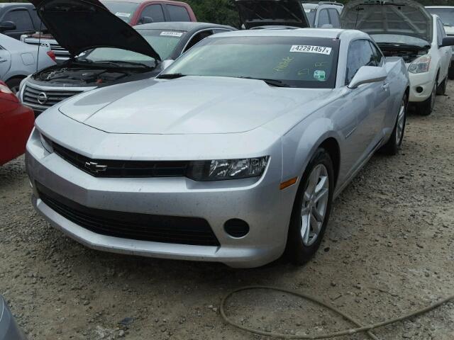 2G1FA1E30E9279665 - 2014 CHEVROLET CAMARO SILVER photo 2