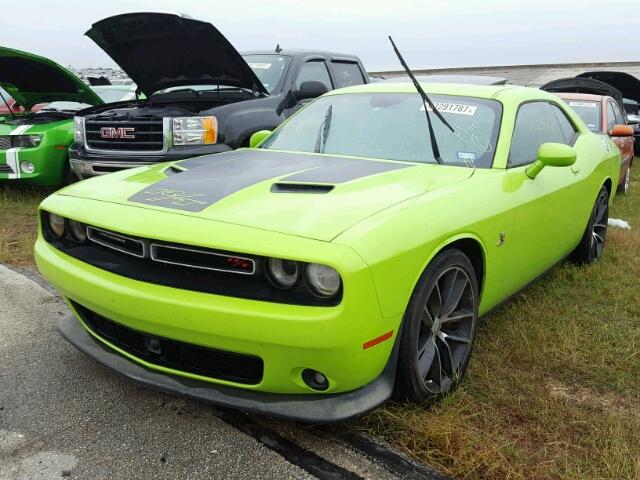 2C3CDZFJ8FH877673 - 2015 DODGE CHALLENGER GRAY photo 2