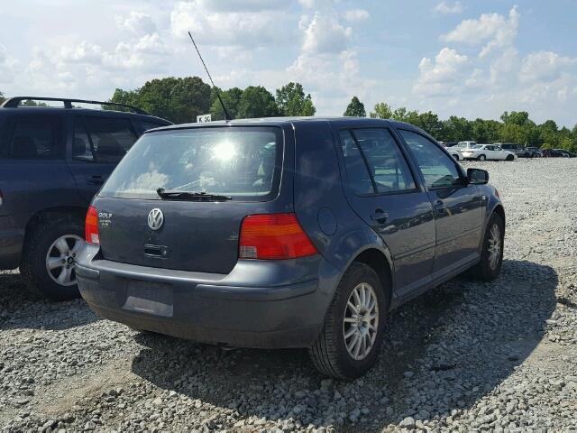 9BWGL61J944021191 - 2004 VOLKSWAGEN GOLF GLS GRAY photo 4