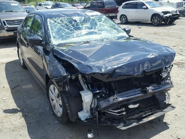 3VW2K7AJ6CM383914 - 2012 VOLKSWAGEN JETTA BASE 黑色 照片 1