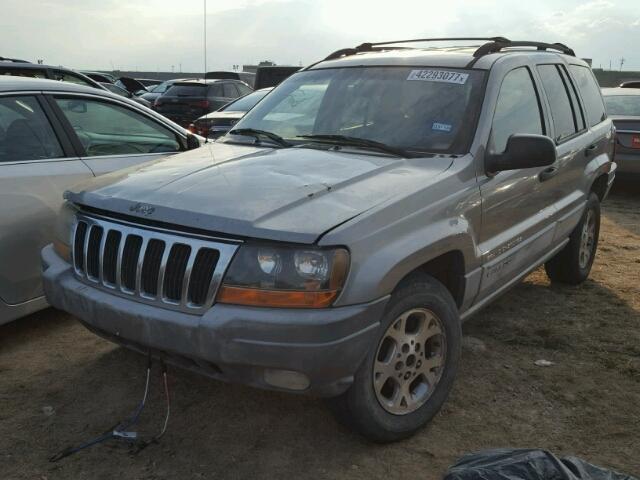 1J4G248S9YC392731 - 2000 JEEP GRAND CHER GRAY photo 2