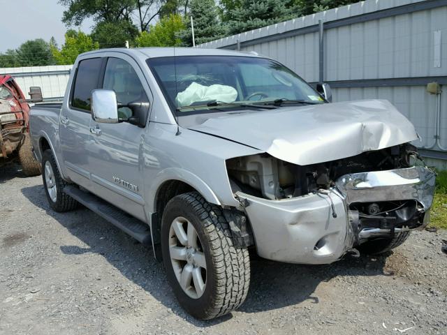 1N6AA07C18N358382 - 2008 NISSAN TITAN XE SILVER photo 1