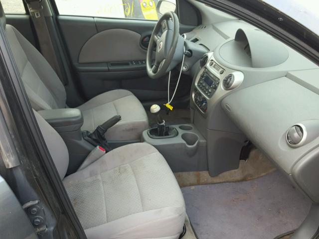 1G8AZ52F45Z150456 - 2005 SATURN ION LEVEL CHARCOAL photo 5