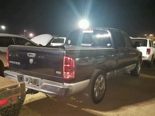 1D7HA18DX4J129544 - 2004 DODGE RAM 1500 BLACK photo 4