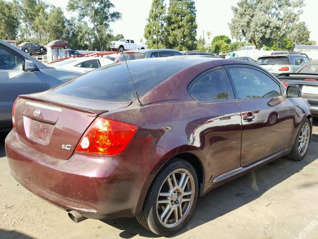 JTKDE167060115860 - 2006 TOYOTA SCION TC 栗色 照片 4