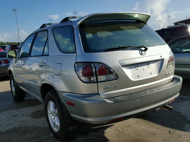 JTJHF10UX10188809 - 2001 LEXUS RX 300 SILVER photo 3