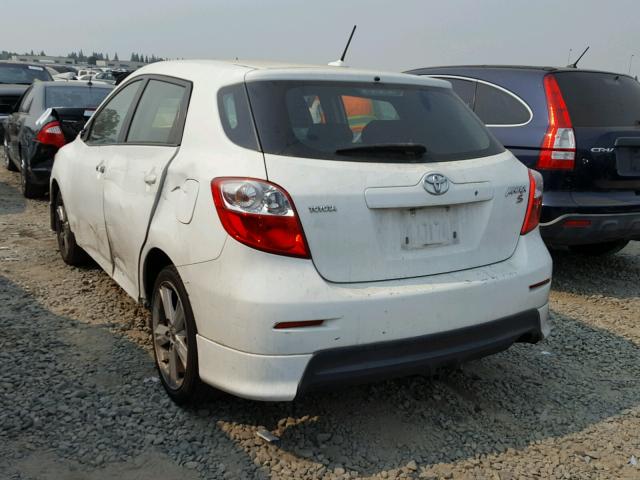 2T1KE40E09C022967 - 2009 TOYOTA COROLLA MA WHITE photo 3